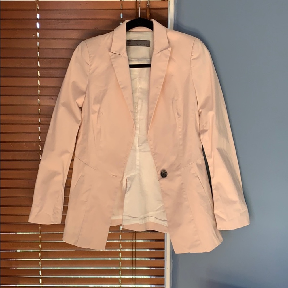 Pink Zara blazer size small.
